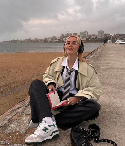 WMNS NB Balance 550 Low Top Sneaker “ White Green “