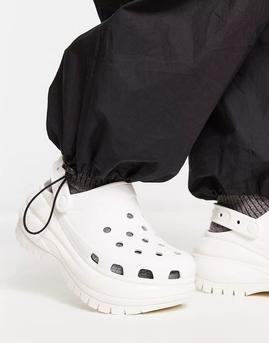 WMNs Crocs Mega Crush Clogs White